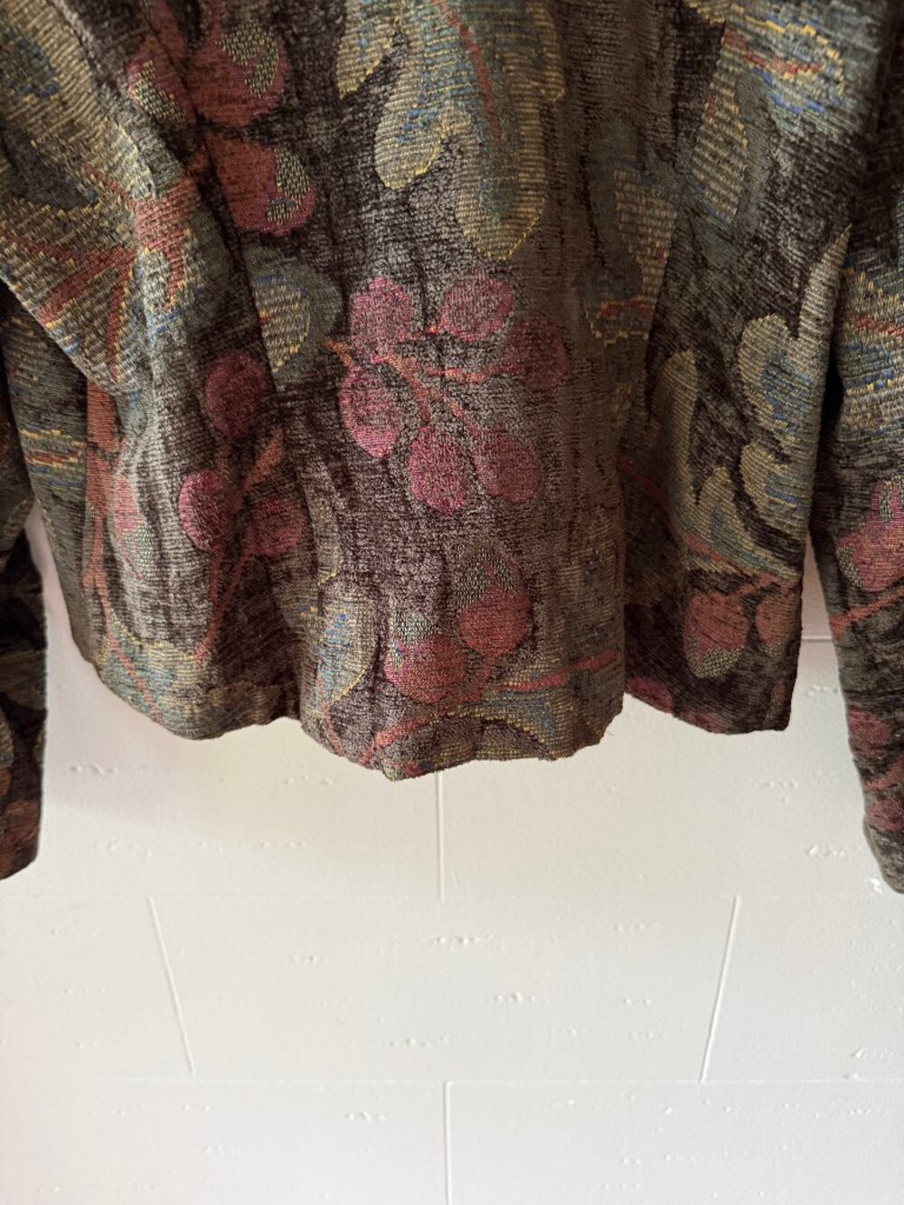 Vintage Longhorn | Tapestry Blazer | Cottagecore Western Stampede | Medium - Picture 13 of 14